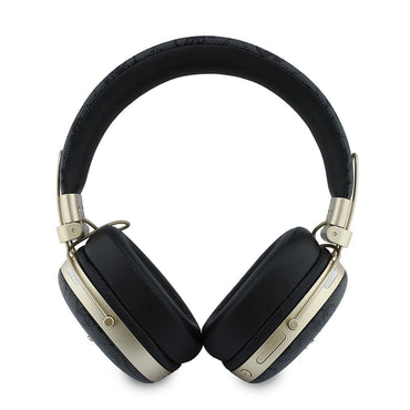 Guess Orjinal Lisanslı ENC Teknolojili PU 4G Desenli Script Logolu Kulak Üstü Bluetooth Kulaklık v5.4
