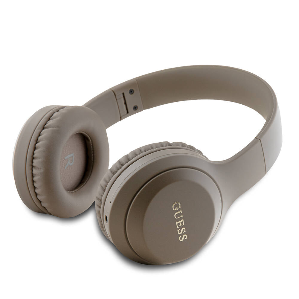 Guess Orjinal Lisanslı Katlanabilir Ayarlanabilir Metal Klasik Logolu Kulak Üstü Bluetooth Kulaklık Pembe