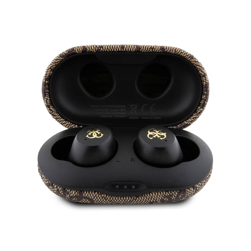Guess Original Licensed Classic Metal Lettering Logo TWS In-Ear Bluetooth Headphones Blue