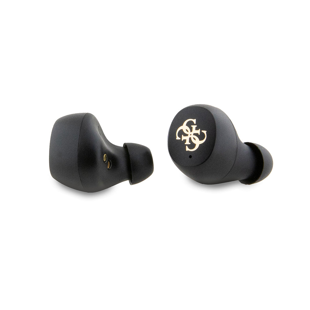 Guess Original Licensed Classic Metal Lettering Logo TWS In-Ear Bluetooth Headphones Brown