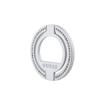Guess Orjinal Lisanslı M-safe Şarj Özellikli Yazı Logolu Taşlı Yüzüklü Magnetik Stand