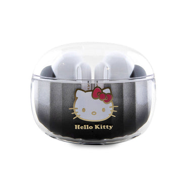 Hello Kitty Orjinal Lisanslı Renk Geçişli Tasarım Elektroplating Logolu TWS Bluetooth Kulaklık Siyah