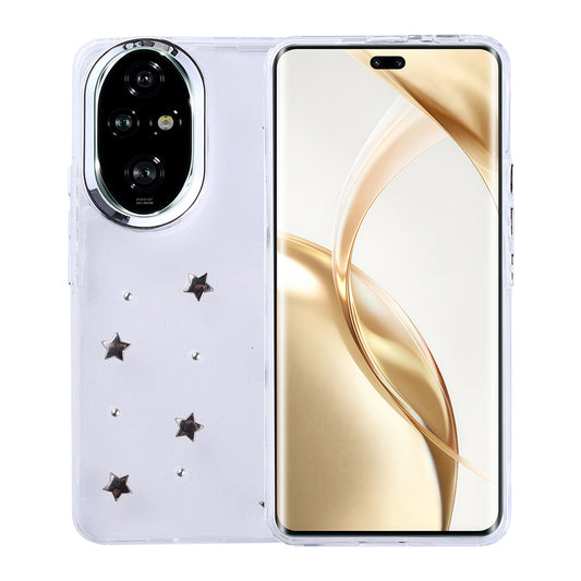 Honor 200 Pro Case Airbag Design Glitter Transparent Zore Polar Cover Star