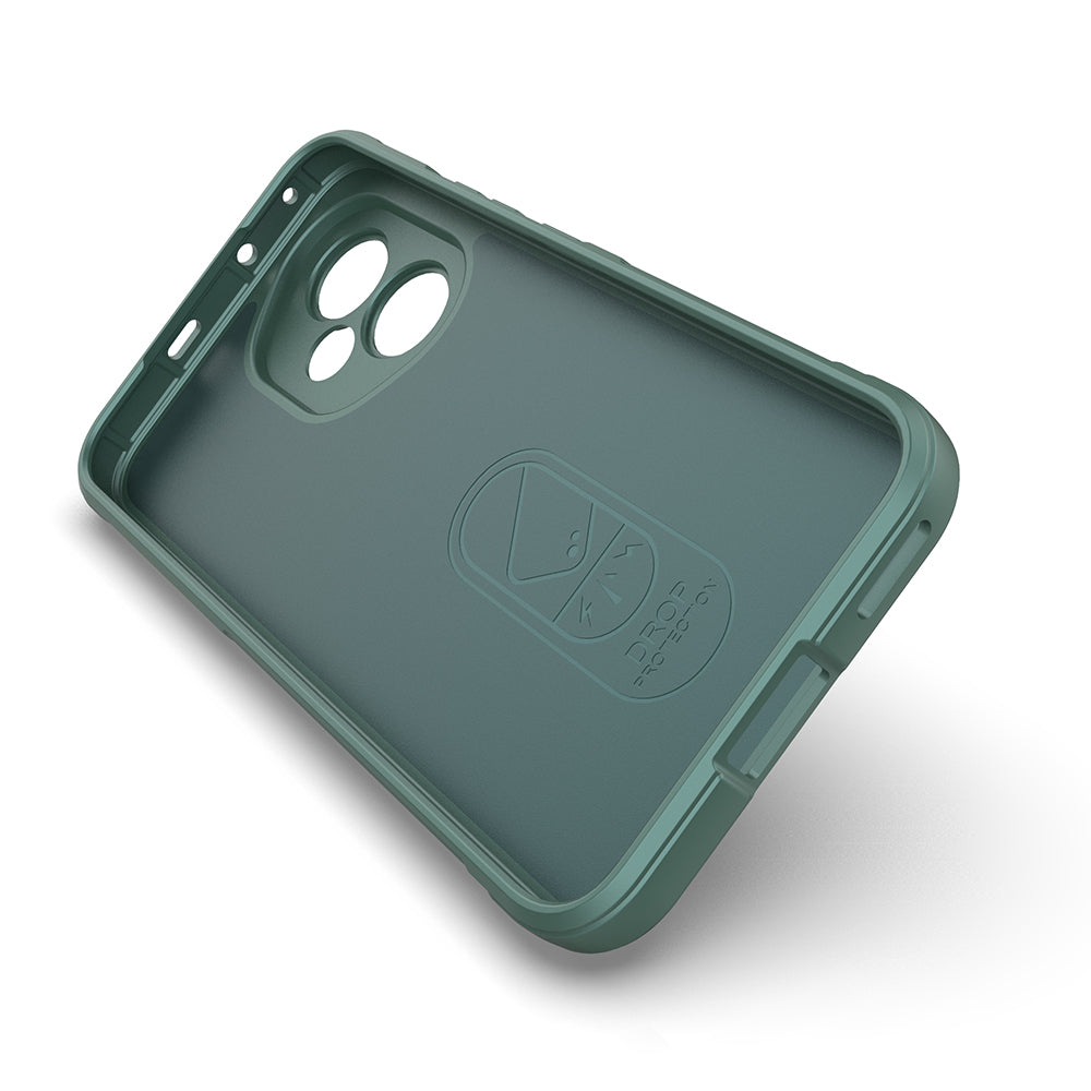 Honor 400 Case Flexible TPU Hollow Back Surface Design Zore Ethnic Silicone Cover Dark Green