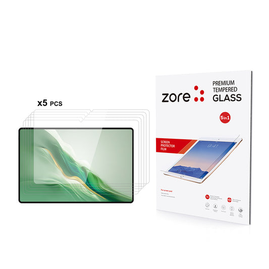 Honor Magic Pad 2 12.3 Zore 5in1 Tablet Tempered Glass Screen Protector Transparent