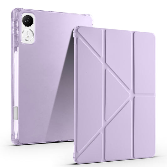 Honor Pad GT Kılıf Zore Tri Folding Kalem Bölmeli Standlı Kılıf Lila