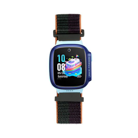 Huawei GT4 41mm Zore KRD-03 18mm Children's Mesh Strap Dark Green-Purple