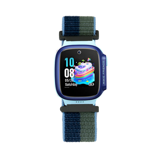 Huawei GT4 41mm Zore KRD-03 18mm Children's Mesh Strap Navy Blue-Green