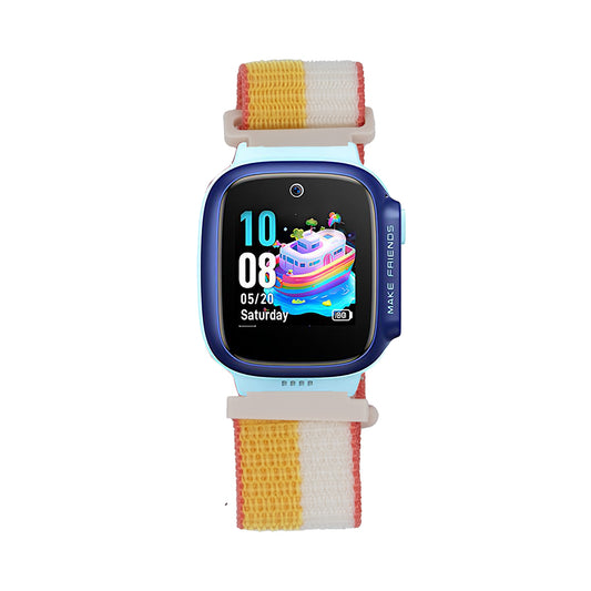 Huawei GT4 41mm Zore KRD-03 18mm Children's Mesh Strap Yellow-White