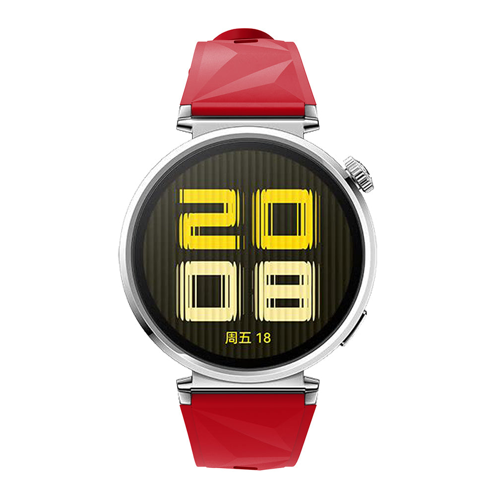 Huawei GT4 41mm Zore KRD-129 18mm Silicone Band Strap White