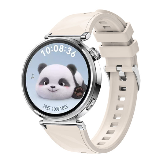Huawei GT4 41mm Zore KRD-129 18mm Silicone Strap Starlight