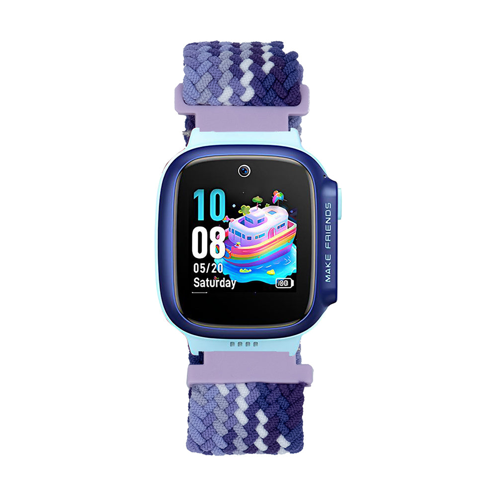 Huawei GT4 41mm Zore KRD-139 18mm Children's Braided Strap Orange-Blue