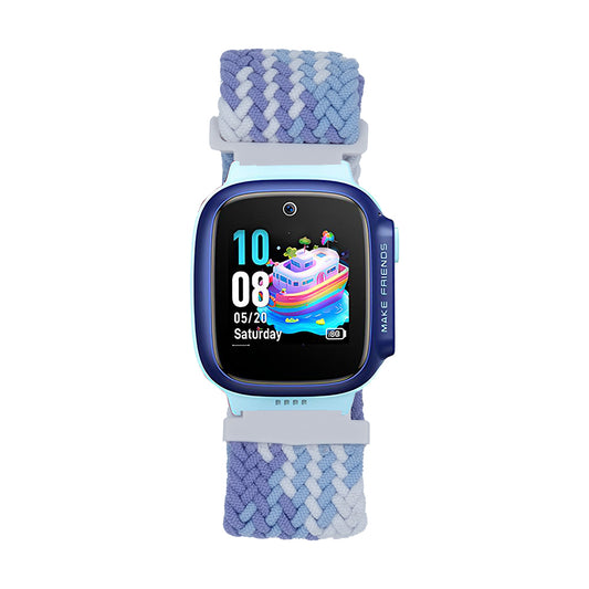 Huawei GT4 41mm Zore KRD-139 18mm Children's Knitted Strap Lilac