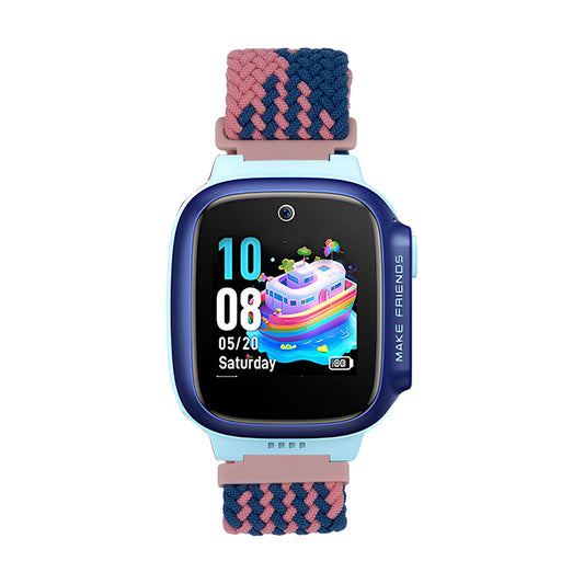 Huawei GT4 41mm Zore KRD-139 18mm Children's Braided Strap Pink-Blue
