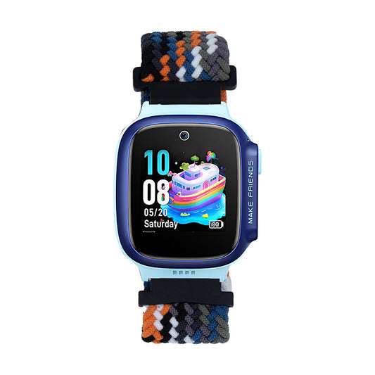 Huawei GT4 41mm Zore KRD-139 18mm Children's Braided Strap Orange-Blue