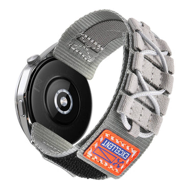 Huawei Honor Magic 2 46mm Zore KRD-112 22mm Orbital Braided Rope Design Nylon Fabric Mesh Strap Gray