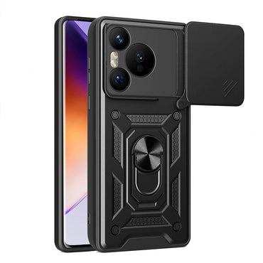 Huawei Pura 70 5G Case Magnetic Stand Camera Protection Zore Sliding Vega Cover Blue