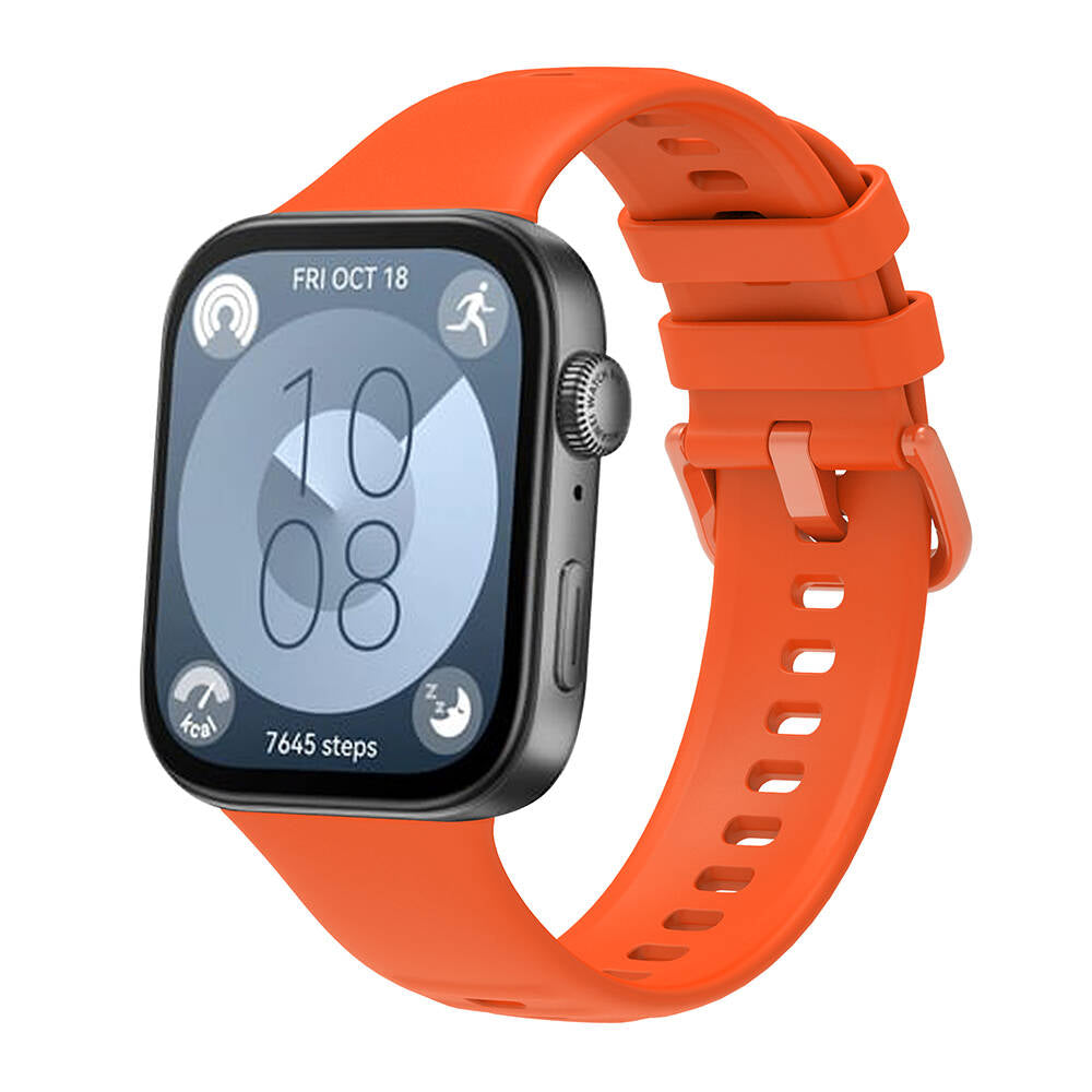 Huawei Watch Fit 3 Band Series Classic Band Silicone Strap Orange