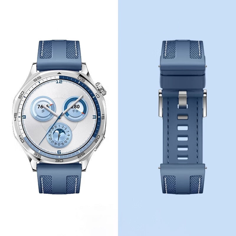 Huawei Watch GT 5 Zore KRD-128 Silicone Strap Blue Light