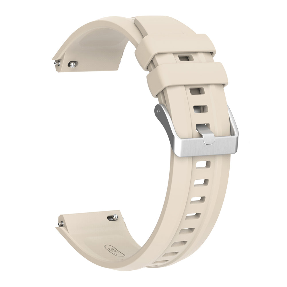 Huawei Watch GT5 Pro 46mm Zore KRD-130 Silicone Band Strap Starlight