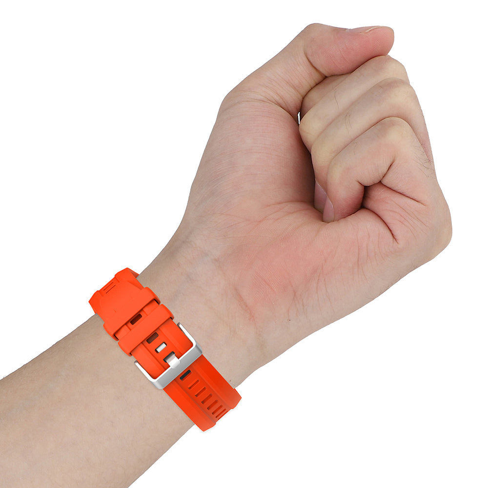Huawei Watch GT5 Pro 46mm Zore KRD-130 Silicone Band Strap Orange