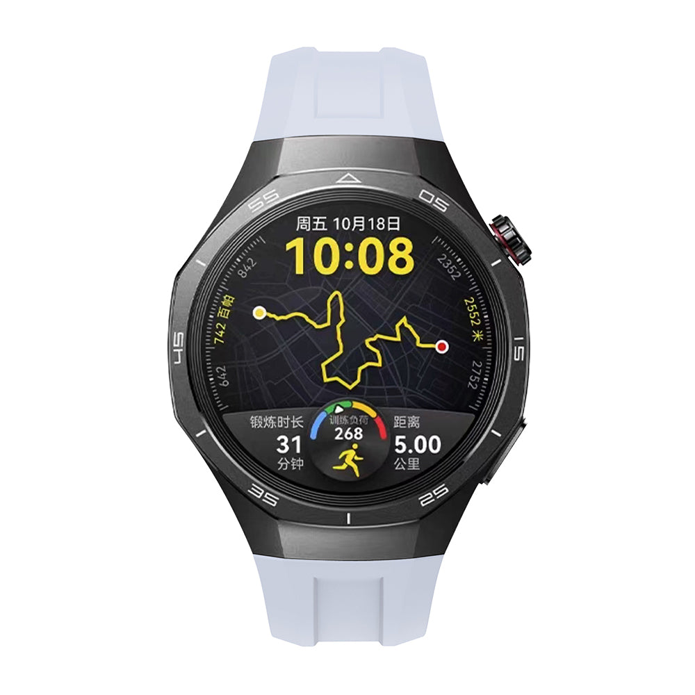 Huawei Watch GT5 Pro 46mm Zore KRD-130 Silicone Band Strap Gray