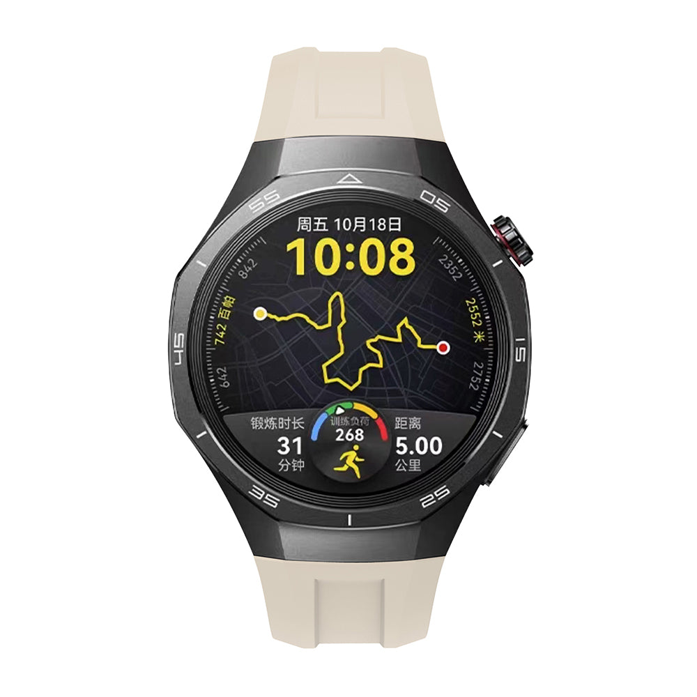 Huawei Watch GT5 Pro 46mm Zore KRD-130 Silicone Band Strap White