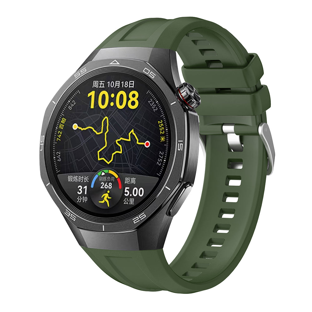 Huawei Watch GT5 Pro 46mm Zore KRD-130 Silicone Band Strap Green