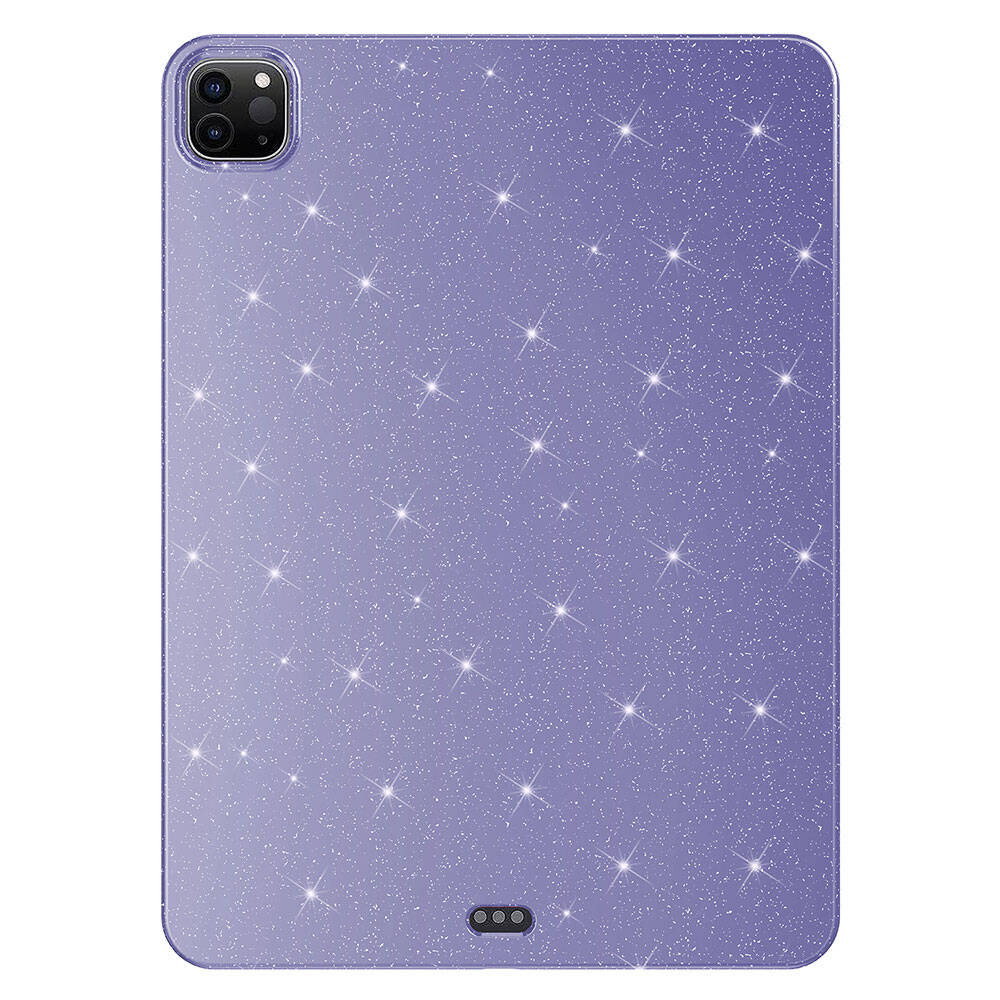 iPad Pro 11 2018 Glittery Shiny Zore Tablet Cotton Case Deep Purple