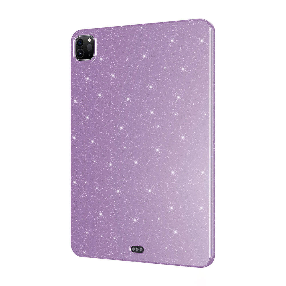 iPad Pro 11 2018 Glittery Shiny Zore Tablet Cotton Case Deep Purple