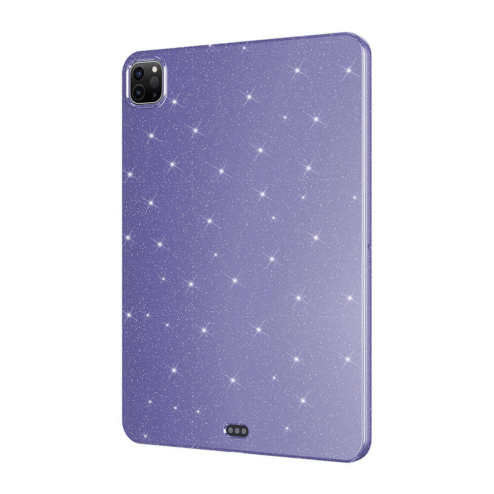 iPad Pro 11 2018 Glittery Shiny Zore Tablet Cotton Case Deep Purple