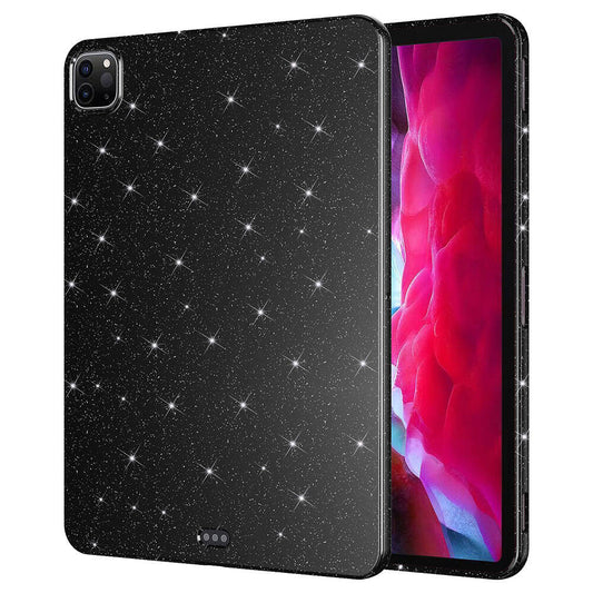 iPad Pro 11 2020 (2nd Generation) Glittery Shiny Look Zore Tablet Cotton Case Black