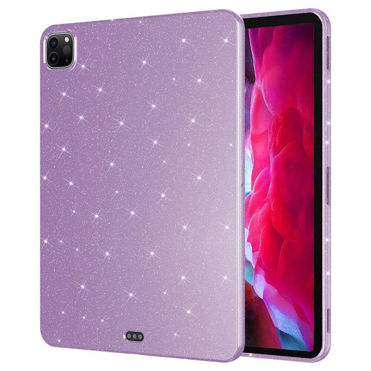 iPad Pro 11 2020 (2nd Generation) Glittery Shiny Look Zore Tablet Cotton Case Lilac