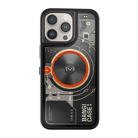 iPhone 14 Pro Max Case Customizable 3 Function Bluetooth Connected Bitmo Lab Bangcase Smart M-safe Cover Black