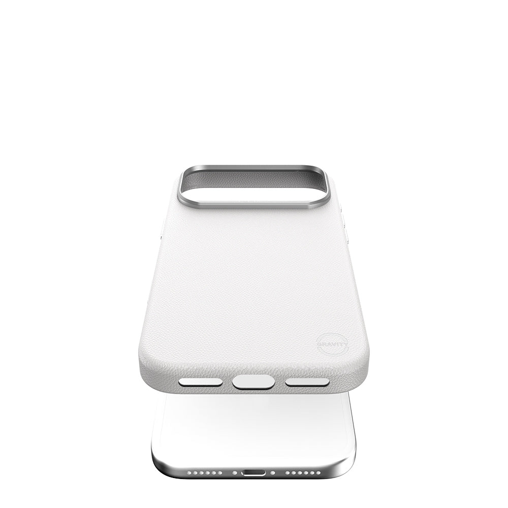 iPhone 17 Pro Case M-Safe Charging Polymeric Leather Raptic Urban Nano Cover White