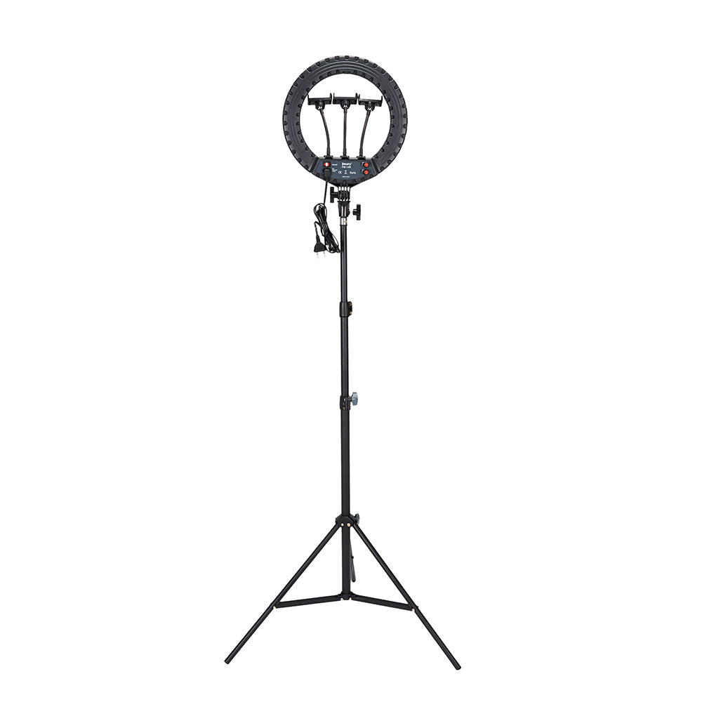 Jmary FM-14R Kumandalı 34cm Işıklı Telefon Tutucu Ring Light Siyah