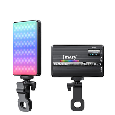 Jmary FM-150RGB RGB Led Telefon-Kamera Üstü Aydınlatma Işığı Siyah