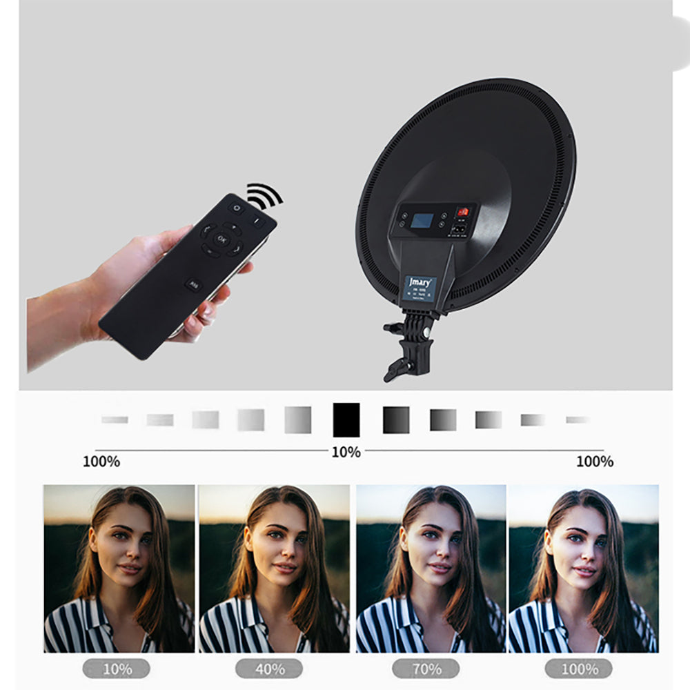 Jmary FM-15RS Kumandalı Işıklı Telefon Tutucu Ring Light Siyah