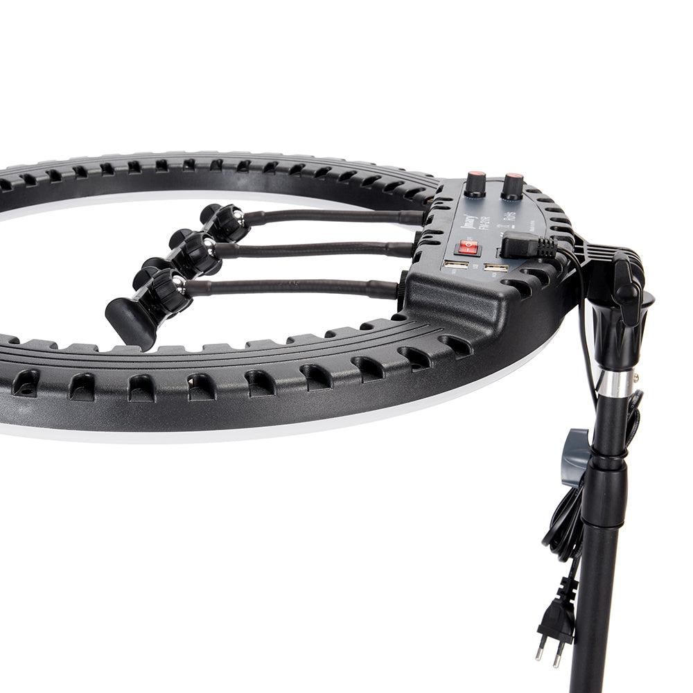 Jmary FM-21R Uzaktan Kumandalı 52cm Işıklı Telefon Tutucu Ring Light Siyah