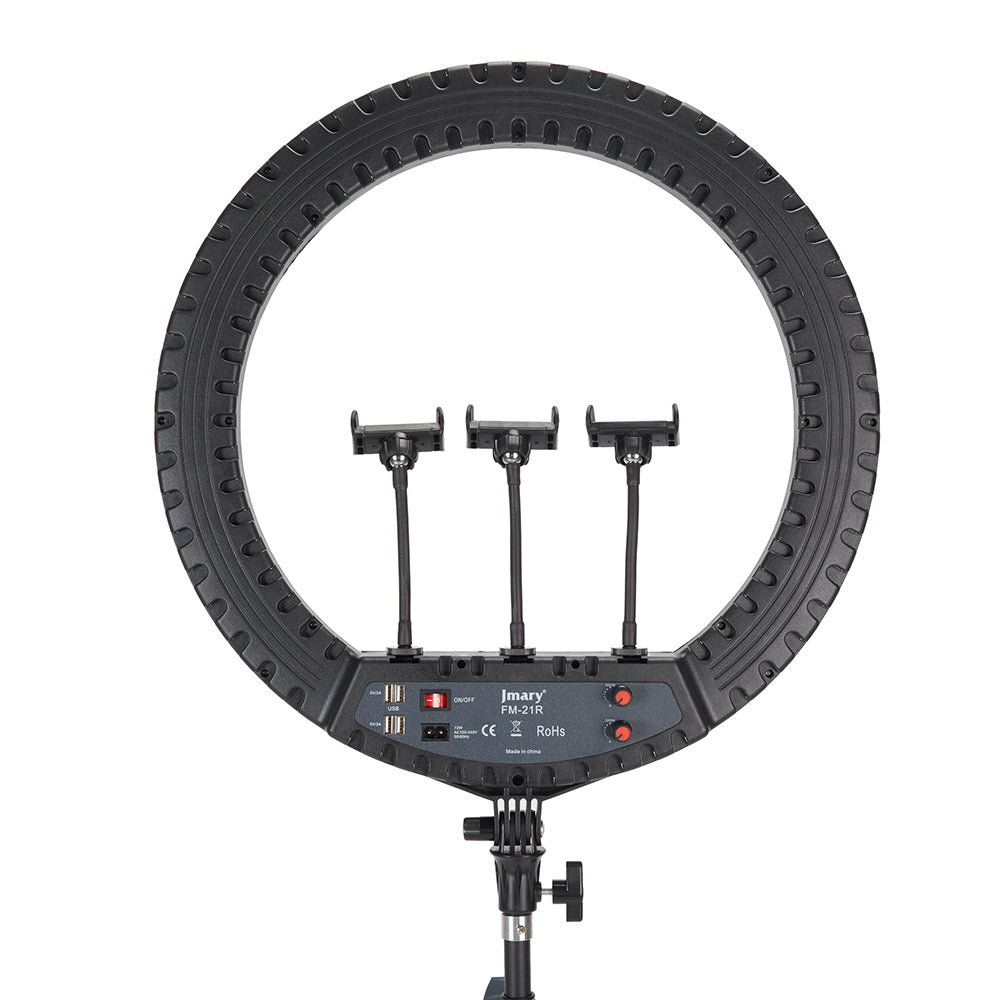 Jmary FM-21R Uzaktan Kumandalı 52cm Işıklı Telefon Tutucu Ring Light Siyah