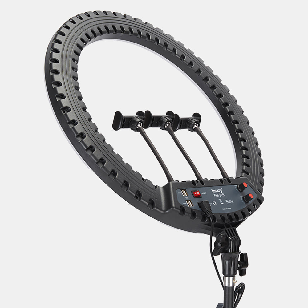 Jmary FM-21R Uzaktan Kumandalı 52cm Işıklı Telefon Tutucu Ring Light Siyah
