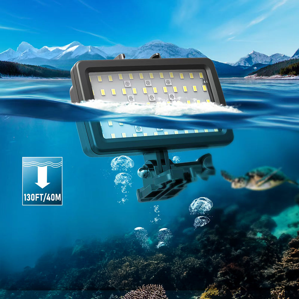Jmary FM-72RGB IPX8 Certified RGB Underwater Camera Light Black