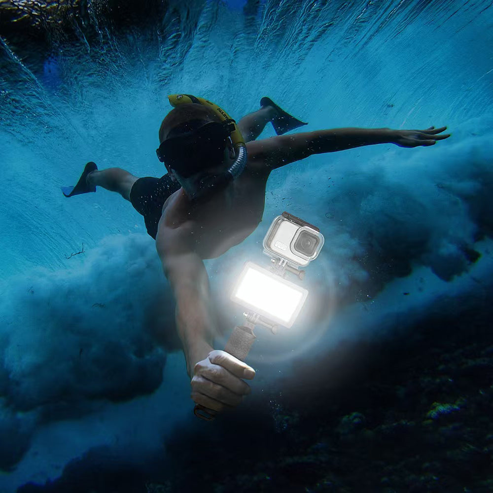 Jmary FM-72RGB IPX8 Sertifikalı RGB Su Altı Kamera Işığı Siyah