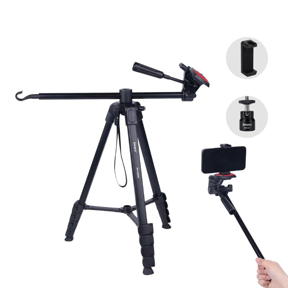 Jmary KP-2209 360 Derece Dönebilen Başlıklı Tripod Siyah