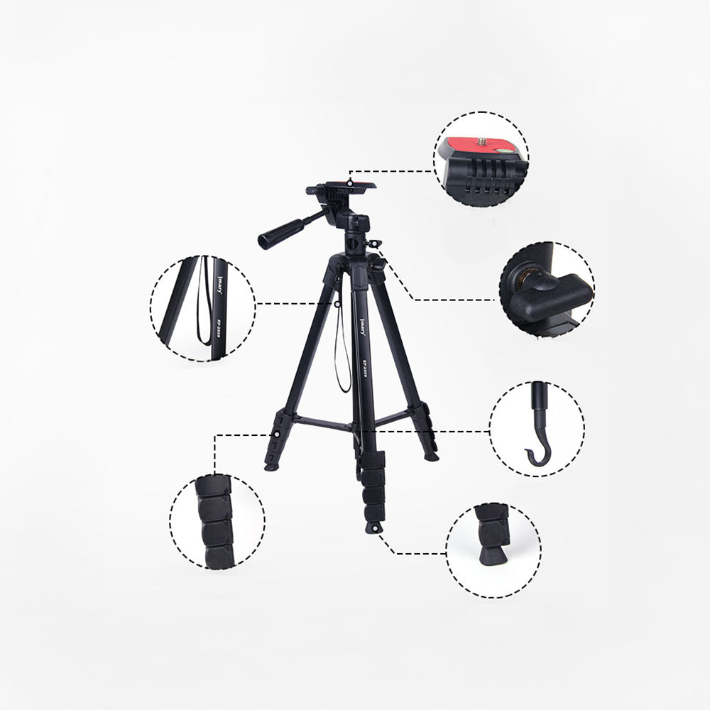 Jmary KP-2209 360 Derece Dönebilen Başlıklı Tripod Siyah