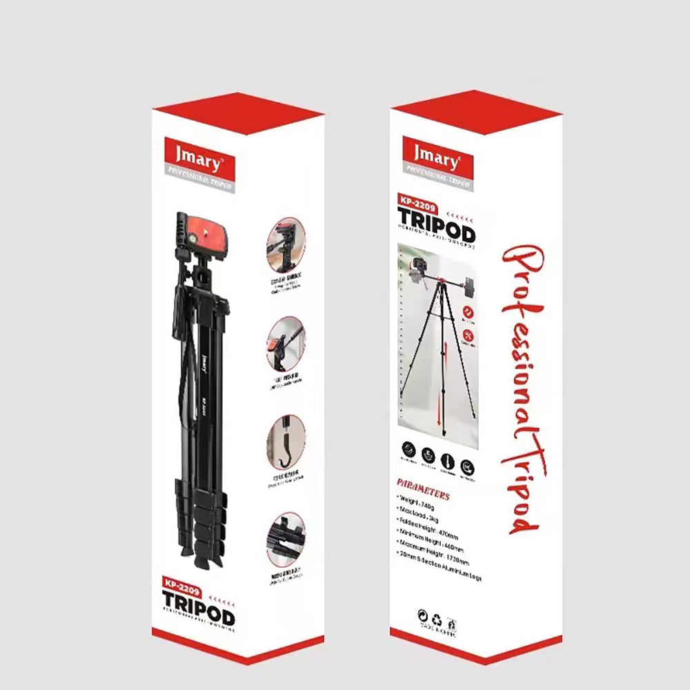 Jmary KP-2209 360 Derece Dönebilen Başlıklı Tripod Siyah