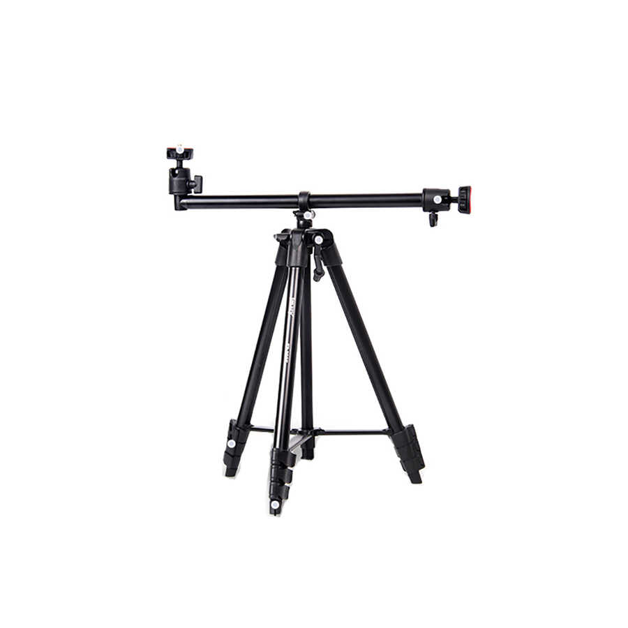 Jmary KP2207 Tripod 4 Farklı Yükseklik Ayarı 133 cm 360 Derece Dönebilen Başlık Siyah