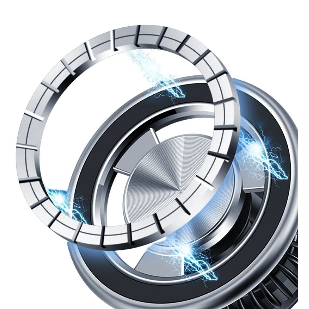 Jmary MH-77 Magnetik 360 Derece Oynar Başlıklı Telefon Tutucu Havalandırma Tasarım Gri