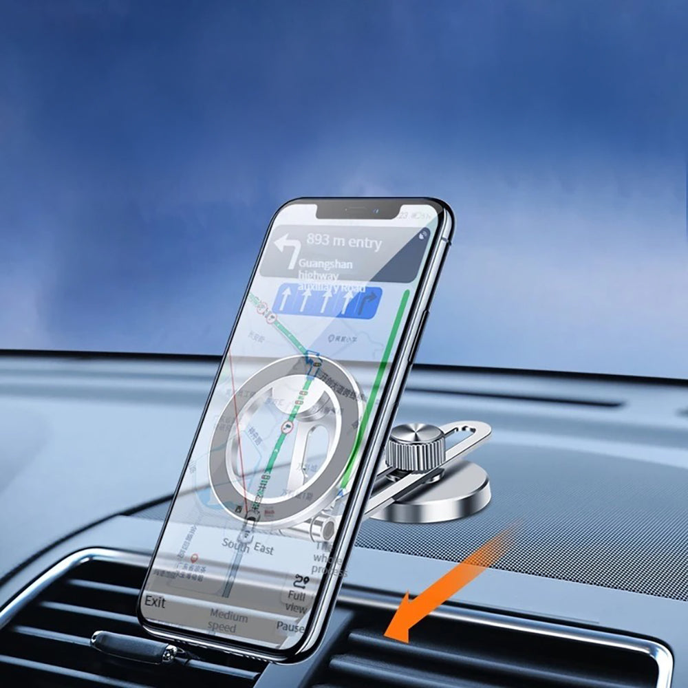 Jmary MH-80 Oynar Başlıklı Düz Zemin Araç Telefon Tutucu Gümüş