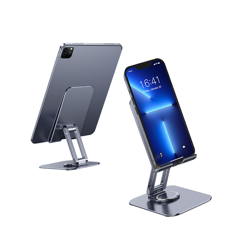 Jmary MK-61 Adjustable Foldable 360 Degree Rotating Phone and Tablet Stand Gray
